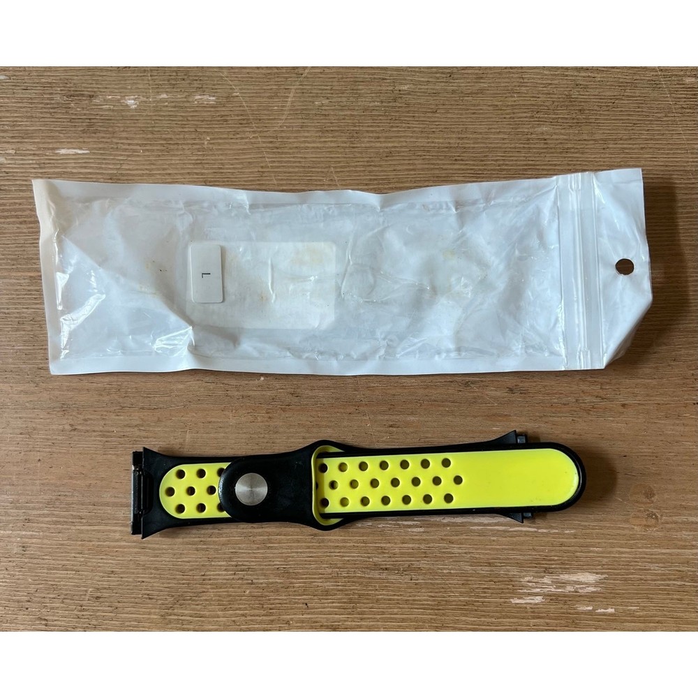 Mens Womens Fitbit Ionic Band Watch Strap - Neon Yellow & Black